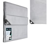 KOTARBAU® Bâche de Protection Extérieur 3 x 5 m, Argenté, 160 g/m² | Polyéthylène, Bâche Anti UV, Bache Remorque, Bache Impermeable Exterieu
