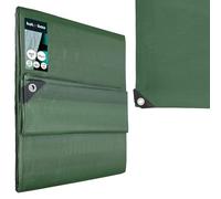 KOTARBAU® Bâche de Protection Extérieur 4 x 8 m, Vert Olive, 110 g/m² | Polyéthylène, Bâche Anti UV, Bache Remorque, Bache Impermeable Exterieu