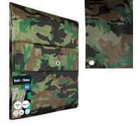 KOTARBAU® Bâche de Protection Extérieur - Polyéthylène - 4 x 6 m - Camouflage - 80 g/m² - Bâche avec œillets - Anti UV - Toile de Protection - Couverture Impermeable Exterieu