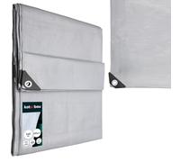 KOTARBAU® Bâche de Protection Extérieur - Polyéthylène - 5 x 6 m - Argenté - 200 g/m² - Bâche avec œillets - Anti UV - Toile de Protection - Couverture Impermeable Exterieu