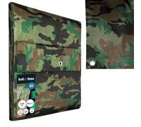 KOTARBAU® Bâche de Protection Extérieur - Polyéthylène - 5 x 6 m - Camouflage - 80 g/m² - Bâche avec œillets - Anti UV - Toile de Protection - Couverture Impermeable Exterieu