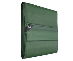 KOTARBAU® Bâche de Protection Extérieur - Polyéthylène - 6 x 10 m - Vert Olive - 120 g/m² - Bâche avec œillets - Anti UV - Toile de Protection - Couverture Impermeable Exterieu