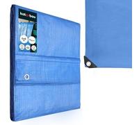 KOTARBAU® Bâche de Protection Extérieur - Polyéthylène - 6 x 8 m - Bleu - 75 g/m² - Bâche avec œillets - Anti UV - Toile de Protection - Couverture Impermeable Exterieu