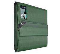 KOTARBAU - Bâche en tissu - 10 x 12 m - Vert - 120 g/m² - Œillets renforcés - Bâche de protection - Bâche de chantier - Imperméable et indéchirable - Pour toutes les conditions météorologiques