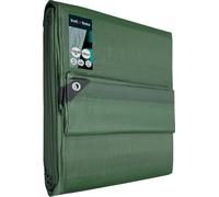 KOTARBAU Bâche en tissu 15x20 m Vert 120g/m2 Bâche de couverture Œillets renforcés Bâche de protection Bâche de construction Etanche à la déchirure Bâche industrielle Toutes conditions météorologiques