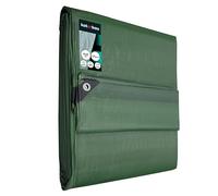 KOTARBAU - Bâche en tissu - 6 x 8 m - Vert - 120 g/m² - Avec œillets renforcés - Bâche de protection - Bâche de chantier, étanche, indéchirable - Pour toutes les conditions météorologiques
