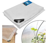 KOTARBAU® Bâche transparente avec œillets 3x4m 120g/m² universelle Bâche de couverture transparente avec œillets Bâches de terrasses transparentes Bâche étanche Balcon Protection contre la pluie Bâche