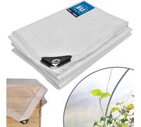 KOTARBAU® Bâche transparente avec œillets 4x5m 120g/m² universelle Bâche de couverture transparente avec œillets Bâches de terrasses transparentes Bâche étanche Balcon Protection contre la pluie Bâche
