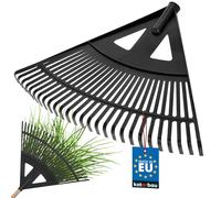 KOTARBAU® Balai à Feuilles en Plastique 580 mm Noir Râteau sans Manche Outils de Jardinage Accessoires pour l'entretien de Votre Jardin