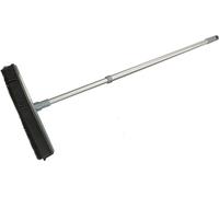 KOTARBAU® Balai-brosse avec poils en caoutchouc pour le balayage des cheveux avec extracteur + manche télescopique