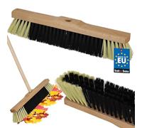 KOTARBAU® Balai Brosse - sans Manche - 40 cm - Marron - Balai Cantonnier - Brosse pour Terrasse Poils Durs - Bois de Hêtre & Nylon - Brun Noir Naturel