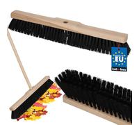 KOTARBAU® Balai Brosse - sans Manche - 50 cm - Marron - Balai Cantonnier - Brosse pour Terrasse Poils Durs - Bois de Hêtre & Nylon - Brun Noir Naturel