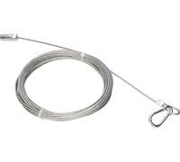 KOTARBAU® Balai de cheminée Câble de tirage en acier 10 m Ø 3mm avec collier et filetage