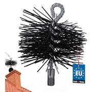 KOTARBAU® Balai de cheminée en Plastique 100 mm Plewa Céramique Acier Inoxydable Tube Brosse à suie Brosse de cheminée en Acier Inoxydable Nettoyeur de cheminée