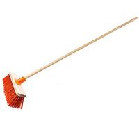 KOTARBAU® Balai de rue 400 mm avec manche en bois pour balayer de grandes surfaces.