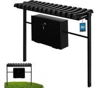 KOTARBAU® Banc de cimetière avec coffre à enterrer pliable 75 cm Banc de jardin résistant aux intempéries Métal & plastique Banc de parc extérieur résistant aux intempéries pour cimetière & jardin Ban
