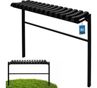 KOTARBAU® Banc de cimetière pliable 78 cm à enterrer Banc de jardin résistant aux intempéries Banc métallique d'extérieur pour cimetière Banc de parc résistant aux intempéries Banc de jardin en plasti