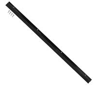 KOTARBAU® Bas De Porte - Joint Brosse pour Porte - Aluminium - 100 cm - Noir - Isolation Anti Courant d'air - Protection Insectes - à Visser Bavette