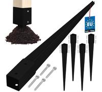 KOTARBAU® Base de poteau en acier, ancrage au sol pour pergolas et gazebos, 46 x