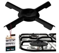 KOTARBAU® Base du brûleur à gaz avec Couverture complète en émail 130x130 mm | Croix de cuisinière à gaz en métal | Reducteur Gaz | Reducteur Feu Gaz | Croix de cuisiniere gaz