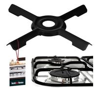 KOTARBAU® Base du brûleur à gaz avec Couverture en émail avec Ouverture 125 x 125 mm | Croix de cuisinière à gaz en métal | Reducteur Gaz | Reducteur Feu Gaz | Croix de cuisiniere gaz
