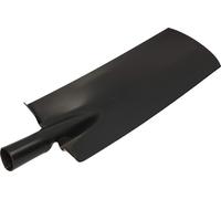KOTARBAU® Bêche de drainage 380 x 147 mm pour un diamètre de tige de 38 mm Feuille d'acier longue et étroite pour transplanter SANS BOUCLES