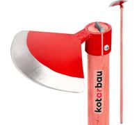 KOTARBAU® Bêche de jardin demi-ronde 220 x 110 mm avec manche 119 cm Bêche de jardin Bêche à mauvaises herbes Bêche à plantes Outil de jardin pour transplanter Désherber Entretien du jardin