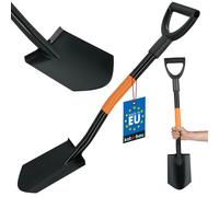 KOTARBAU® Bêche de terrain 83cm avec manche métallique Bêche courte Arêtes vives pour les activités de plein air
