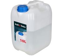 KOTARBAU® Bidon d'eau 10L sans robinet Bidon en plastique pour l'eau Alimentaire PE Réservoir d'eau potable avec bouchon à vis Eau potable