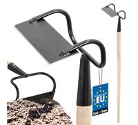 KOTARBAU® Binette 50 x 170 mm Houe Rectangulaire en Acier avec Manche en Bois 120 cm Accessoire de Jardin Outil de Jardinage Accessoires de Plantation