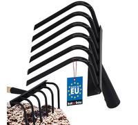 KOTARBAU® Binette de jardin à 6 dents pour désherber sans manche en acier - Cultivateur manuel pour ameublir le sol - Râteau à fleurs - Râteau pour jardin, potager, ameublir et aérer avec griffes