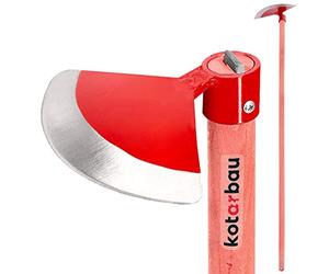 KOTARBAU Binette de jardin semi-circulaire 220 x 105 mm avec manche de 119 cm - Binette de jardin pour transplanter, désherber, entretien du jardin