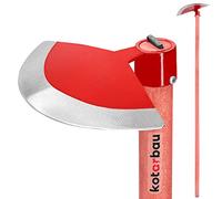 KOTARBAU® Binette de jardin semi-circulaire 270 mm avec manche de 130 cm - Sarcloir de jardin - Outil de jardinage pour transplanter, désherber, entretien du jardin, outils de jardin, outils à main,