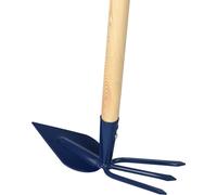KOTARBAU® Bineuse à cœur double face avec 3 dents Manche en bois 121 cm pour désherber