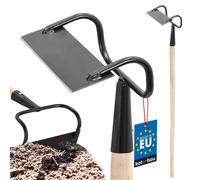 KOTARBAU® Bineuse de jardin forme rectangulaire Bineuse à planter Kacke avec manche en bois 120 cm