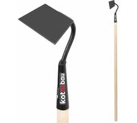 KOTARBAU® Bineuse de jardin pour désherber et transplanter avec manche en bois 140 mm