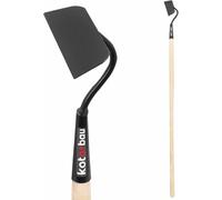 KOTARBAU® Bineuse de jardin pour désherber et transplanter avec manche en bois 180 mm
