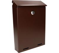 KOTARBAU® Boîte aux lettres 260x180x55mm Marron Format C-5 pour journaux tracts