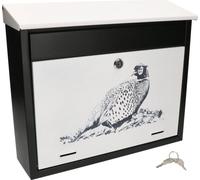 KOTARBAU® Boîte aux lettres avec graphisme intéressant Verrouillable Résistante à la corrosion et aux rayures Design faisan