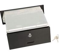 KOTARBAU Boîte aux lettres avec profondeur réglable 160-295 mm pour murs de maison et murs de clôture Noir