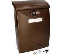 KOTARBAU® Boîte aux lettres en plastique brun 235x90x340mm