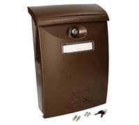 KOTARBAU® Boîte aux Lettres en Plastique Marron 235x90x340mm