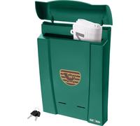 KOTARBAU® Boîte aux lettres plastique PVC Boîte aux lettres verte 40x28 cm Boîte aux lettres résistante aux intempéries avec clé Boîte aux lettres sans compartiment pour les journaux Grande boîte aux