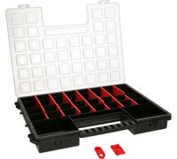 KOTARBAU® Boîte d'assortiment double portable Boîte d'assortiment avec séparateurs réglables