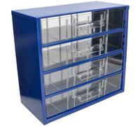 KOTARBAU® Boîte de rangement d'atelier avec tiroirs 306x282x155 Coffret de tri 4G Magasin de petites pièces en métal