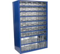 KOTARBAU® Boîte de rangement pour atelier avec tiroirs 306x460x155 Coffret de tri 35K4M Magasin pour petites pièces en métal
