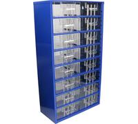 KOTARBAU® Boîte de rangement pour atelier avec tiroirs 306x551x155 Coffret de tri 16M Magasin pour petites pièces en métal