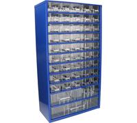 KOTARBAU® Boîte de rangement pour atelier avec tiroirs 306x551x155 Coffret de tri 45K2M1G Magasin pour petites pièces en métal