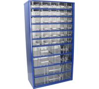 KOTARBAU® Boîte de rangement pour atelier avec tiroirs 555x305x150 Coffret de tri 30K4M2G Magasin pour petites pièces en métal