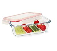 KOTARBAU® Boîtes de conservation rectangulaires en verre 1000 ml avec ouverture dans le couvercle pour aliments